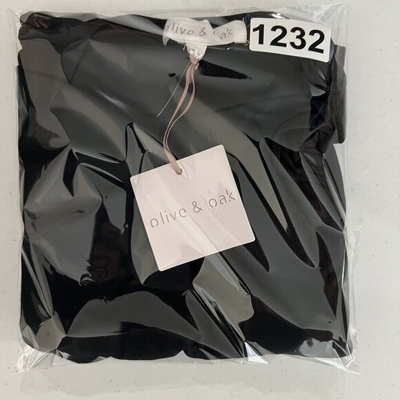 Anthropologie NWT Olive & Oak Womens S Black Long Sleeve Asymmetrical Cutout Top - Picture 16 of 16